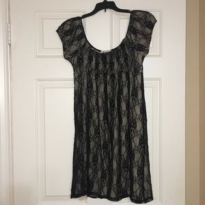 Black lace dress